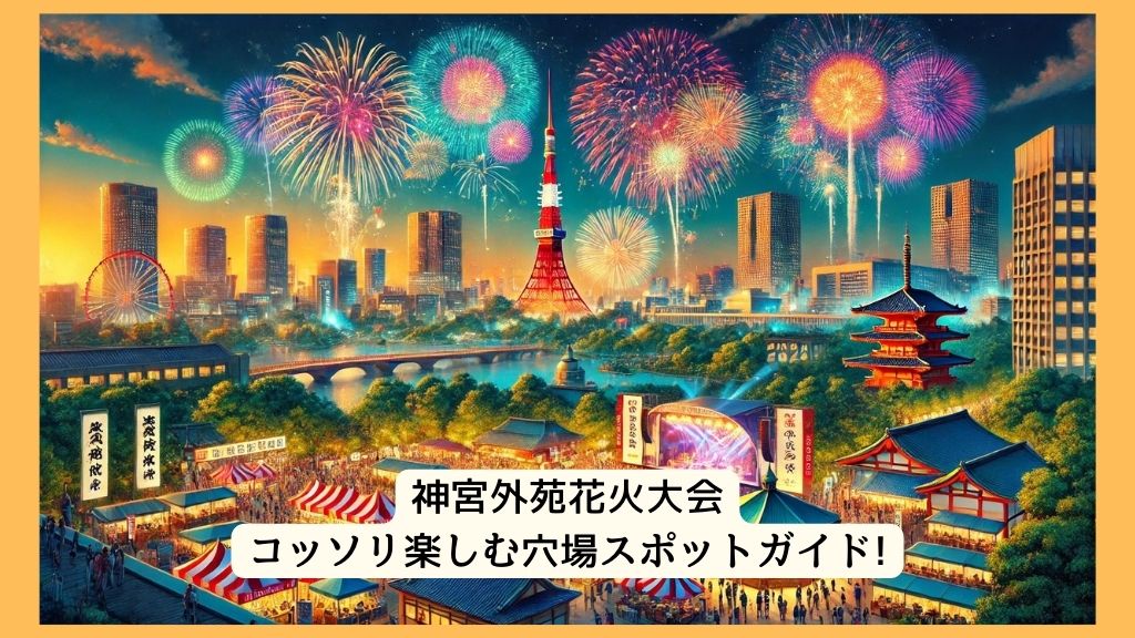 神宮外苑花火大会 2024年をコッソリ楽しむ穴場スポットガイド!交通規制・渋滞・駐車場対策も！