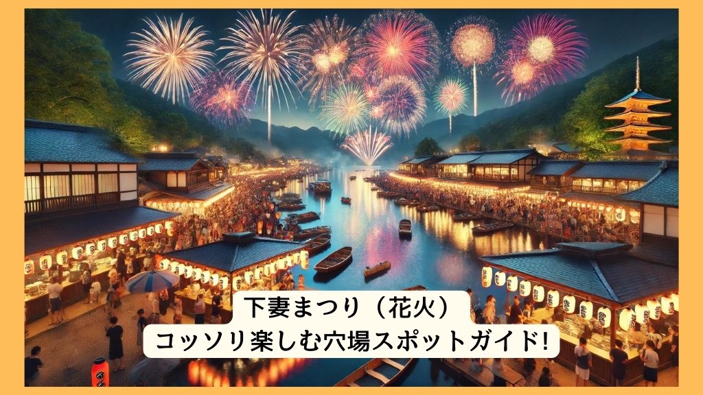 下妻まつり（花火） 2024年をコッソリ楽しむ穴場スポットガイド!交通規制・渋滞・駐車場対策も！