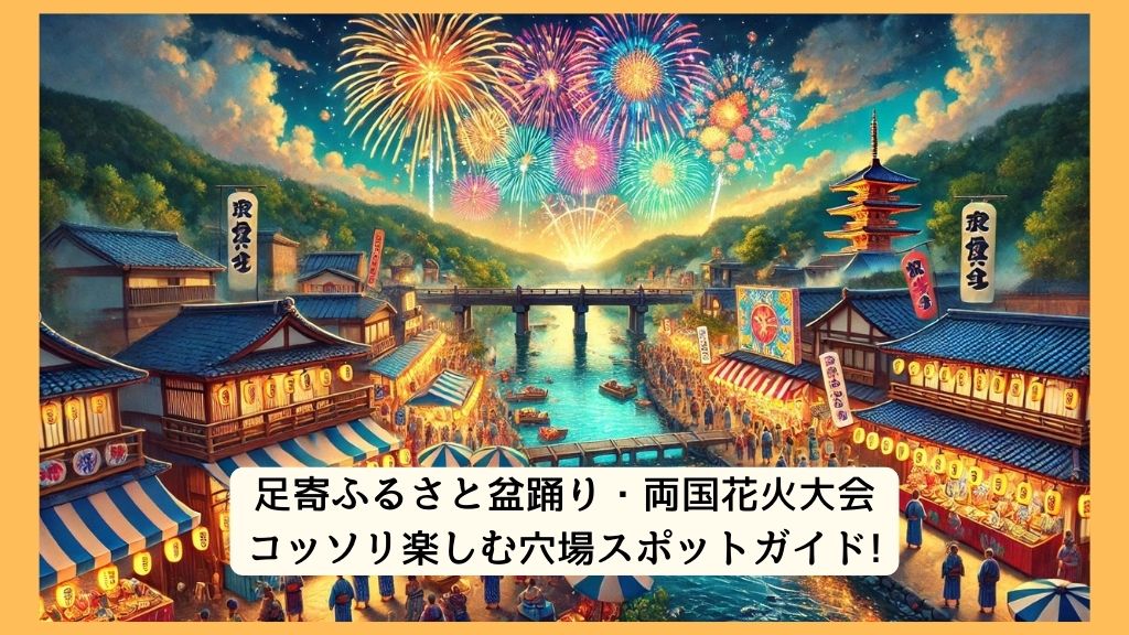 足寄ふるさと盆踊り・両国花火大会 2024年をコッソリ楽しむ穴場スポットガイド!交通規制・渋滞・駐車場対策も！