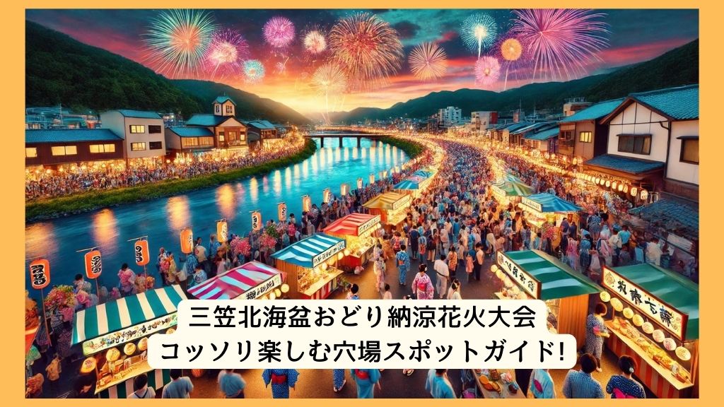 三笠北海盆おどり納涼花火大会 2024年をコッソリ楽しむ穴場スポットガイド!交通規制・渋滞・駐車場対策も！