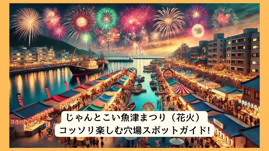 じゃんとこい魚津まつり（花火） 2024年をコッソリ楽しむ穴場スポットガイド!交通規制・渋滞・駐車場対策も！