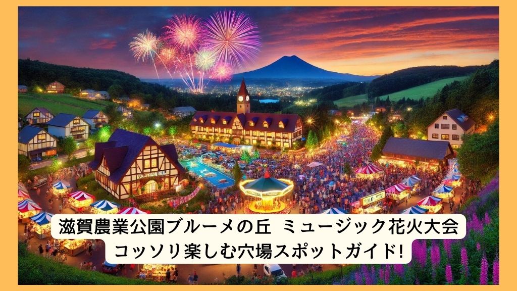 滋賀農業公園ブルーメの丘 ミュージック花火大会 2024年をコッソリ楽しむ穴場スポットガイド!交通規制・渋滞・駐車場対策も！