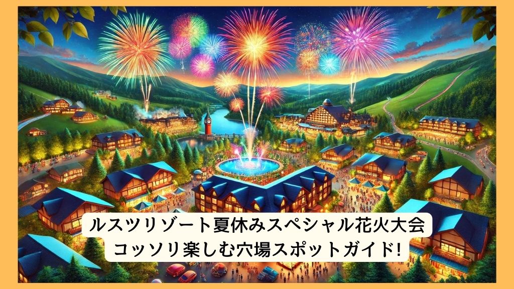 ルスツリゾート夏休みスペシャル花火大会 2024年をコッソリ楽しむ穴場スポットガイド!交通規制・渋滞・駐車場対策も！