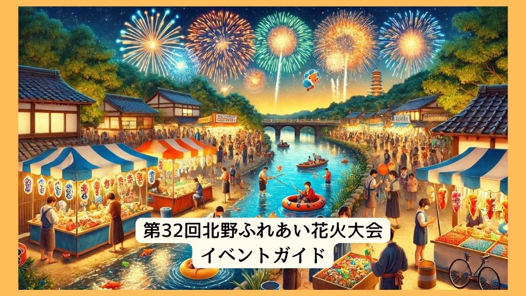 第32回北野ふれあい花火大会2024年はいつ開催？屋台/アクセス/打ち上げ数/有料観覧席ガイド