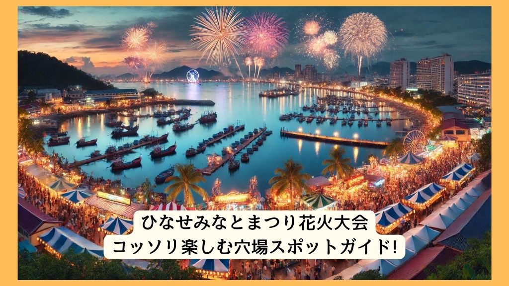 ひなせみなとまつり花火大会 2024年をコッソリ楽しむ穴場スポットガイド!交通規制・渋滞・駐車場対策も！