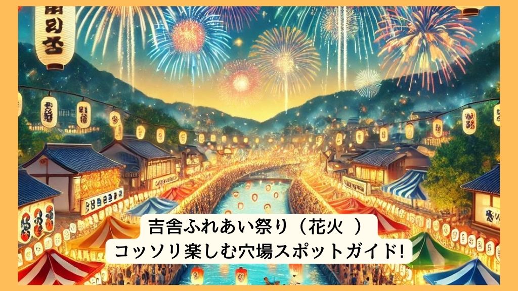 吉舎ふれあい祭り（花火 ） 2024年をコッソリ楽しむ穴場スポットガイド!交通規制・渋滞・駐車場対策も！